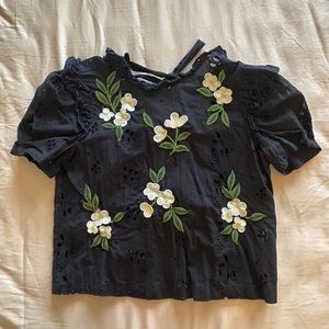 Zara  Crop blouse